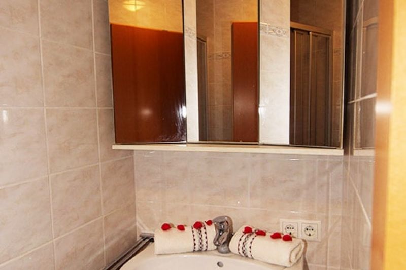Appartement Wilder Kaiser Badezimmer mit Dusche in Söll